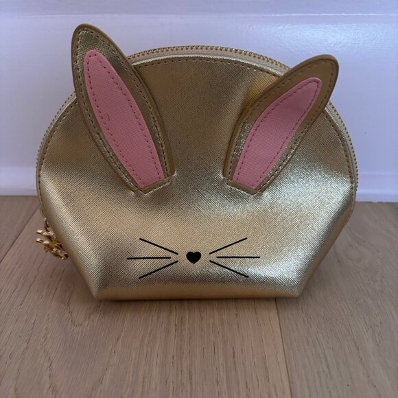 Too Faced Bunny Cosmetics Bag in Gold - Picture 3 of 6